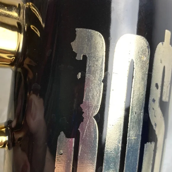 Gold and Black Boss Mug with Gun Handle - Picture 4 of 6